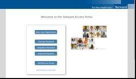 Press ENTER or space to access submenu. . Steward portal login